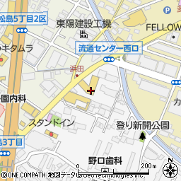 福岡トヨタ自動車流通センター店周辺の地図