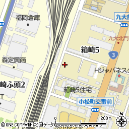 福岡県福岡市東区箱崎5丁目3周辺の地図