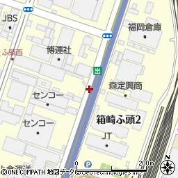 箱崎出口周辺の地図