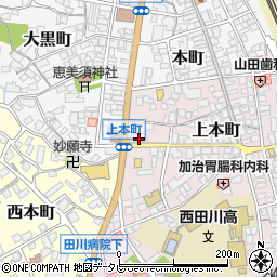 田川信用金庫西支店周辺の地図
