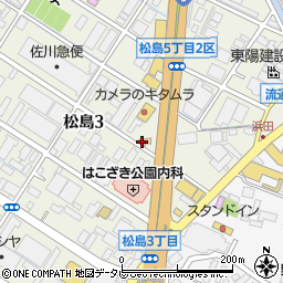 一楽ラーメン 松島店周辺の地図