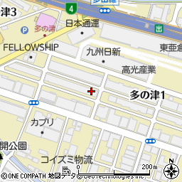 福岡県福岡市東区多の津1丁目周辺の地図