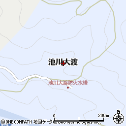 高知県吾川郡仁淀川町池川大渡周辺の地図