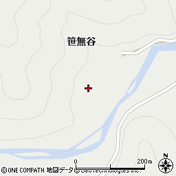 徳島県海部郡海陽町相川笹無谷10周辺の地図