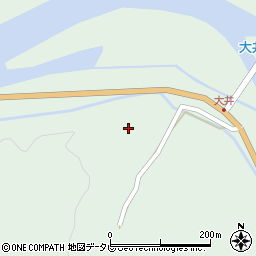 徳島県海部郡海陽町大井大田地58周辺の地図