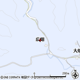 徳島県海部郡海陽町浅川広畑周辺の地図