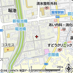 福岡県飯塚市堀池64周辺の地図