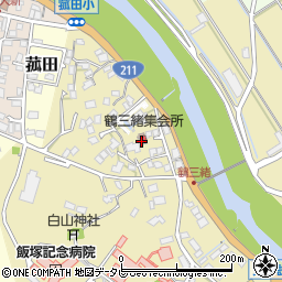 鶴三緒集会所周辺の地図