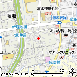 福岡県飯塚市堀池57-6周辺の地図