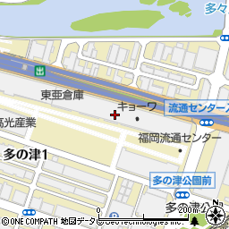 松浦通運株式会社　福岡倉庫営業所周辺の地図