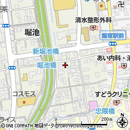 福岡県飯塚市堀池58-1周辺の地図