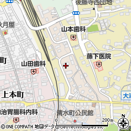 日本郵便田川宿舎周辺の地図