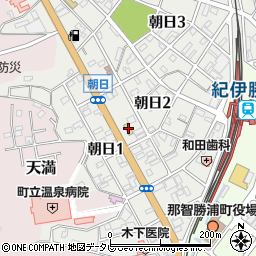 ローソン勝浦町朝日店周辺の地図