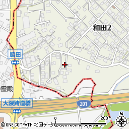 福岡県糟屋郡篠栗町和田2丁目10-14周辺の地図