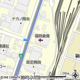 福岡倉庫周辺の地図