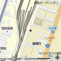 福岡県福岡市東区箱崎5丁目10周辺の地図