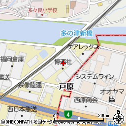 博運社　蔵の元倉庫営業所周辺の地図