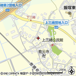 福岡県飯塚市上三緒691周辺の地図