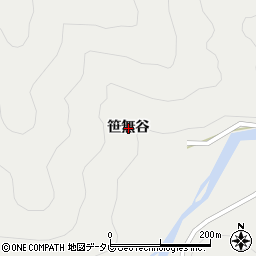 徳島県海陽町（海部郡）相川（笹無谷）周辺の地図