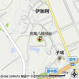 岩亀八幡神社周辺の地図