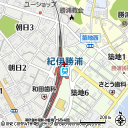 駅レンタカー紀伊勝浦営業所周辺の地図