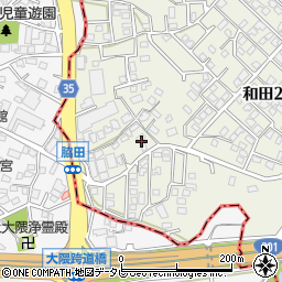 福岡県糟屋郡篠栗町和田2丁目14-2周辺の地図