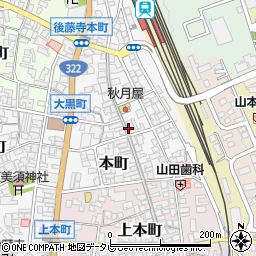 田川銀座周辺の地図