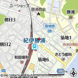 熊野第一交通勝浦営業所周辺の地図