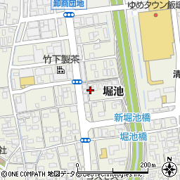 福岡県飯塚市堀池152周辺の地図