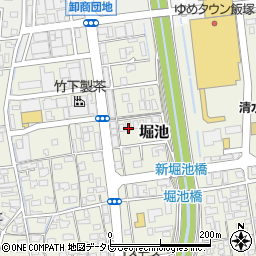 福岡県飯塚市堀池150周辺の地図