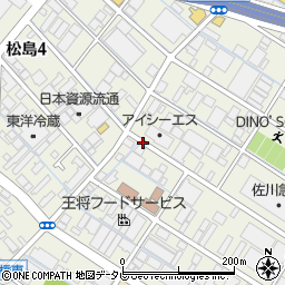 福岡県福岡市東区松島周辺の地図