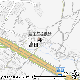 高田区公民館周辺の地図