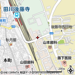 後藤寺大橋周辺の地図