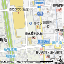 福岡県飯塚市堀池25周辺の地図