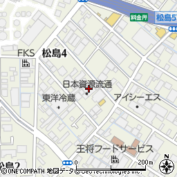 日本資源流通株式会社　福岡営業所周辺の地図