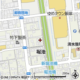 福岡県飯塚市堀池164周辺の地図