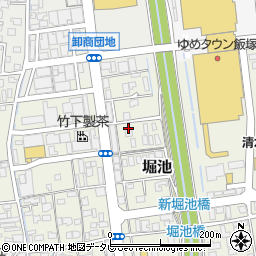 福岡県飯塚市堀池160周辺の地図
