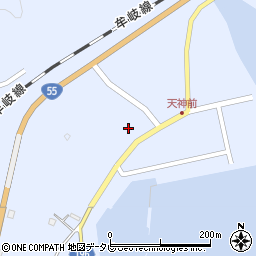 浅川港線周辺の地図