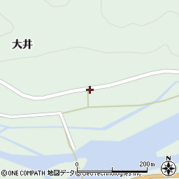 徳島県海陽町（海部郡）大井（家ノ元）周辺の地図