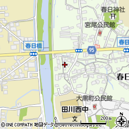 福岡県田川市春日町14-3周辺の地図