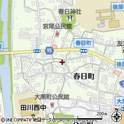 福岡県田川市春日町10-30周辺の地図