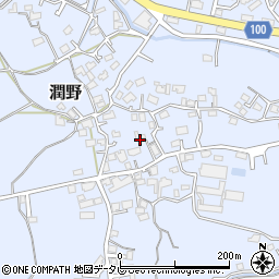 福岡県飯塚市潤野447-1周辺の地図