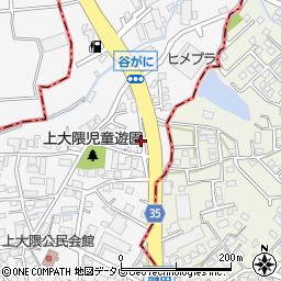 上脇田周辺の地図