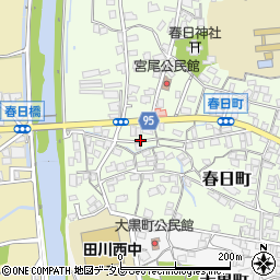 福岡県田川市春日町9-13周辺の地図