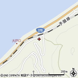 愛媛県大洲市長浜町今坊1218周辺の地図