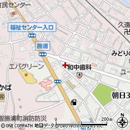 勝浦タイヤ周辺の地図