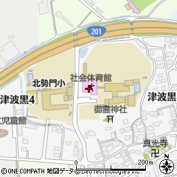 篠栗町社会体育館周辺の地図