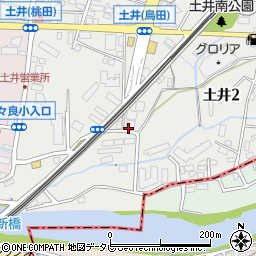 福岡ヤクルト販売株式会社　土井センター周辺の地図