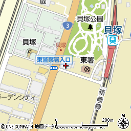 バーミヤン 福岡貝塚店周辺の地図
