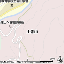 高知県高知市土佐山周辺の地図